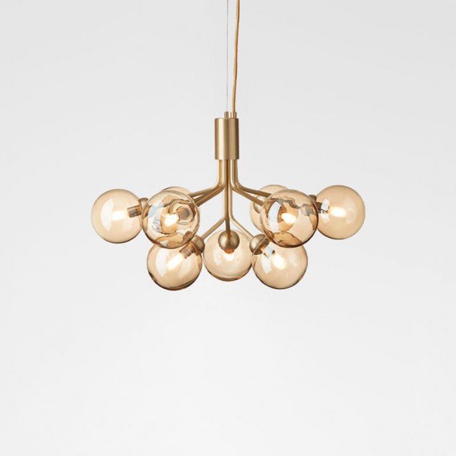 Nuura Apiales 9 팬던트 Lamp BRUSHED BRASS 골드