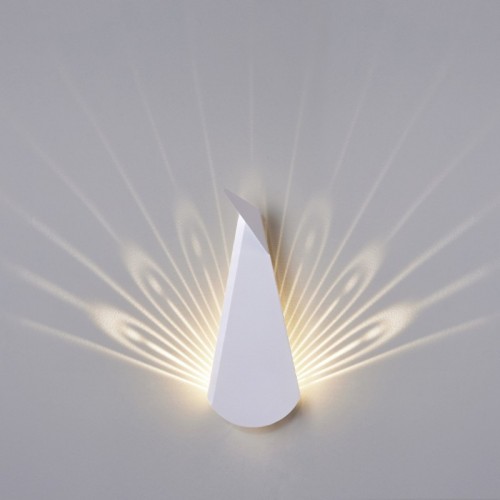 Popup Lighting Peacock 화이트 ALUMINIUM STEEL 하드와이어 CAN BE WIRED TO ELECTRICITY POINT IN THE ROOM