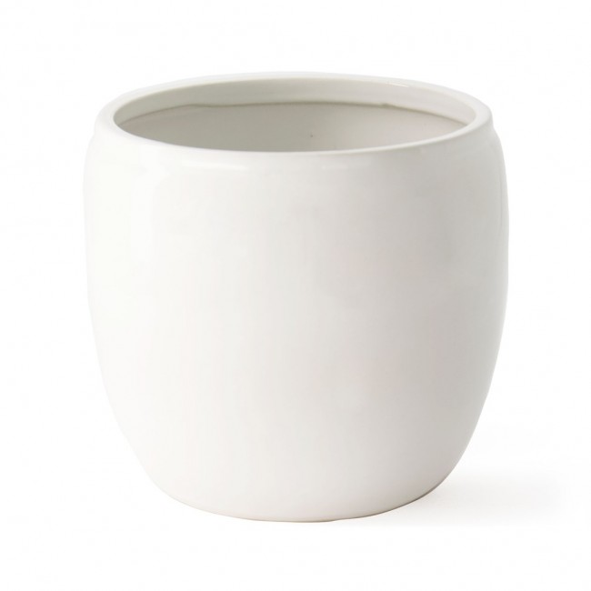 에른스트 Pot Glazed 스톤웨어 17 5 cm 화이트 ERNST Pot Glazed Stoneware Ø17 5 cm  White 01185
