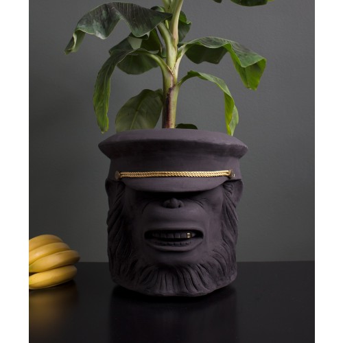 가든 글로리 Monkey Face Pot Big 블랙 Garden Glory Monkey Face Pot Big  Black 01130