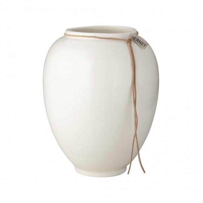 에른스트 화병 꽃병 화이트 Glazed 22 cm ERNST Vase White Glazed  22 cm 01098