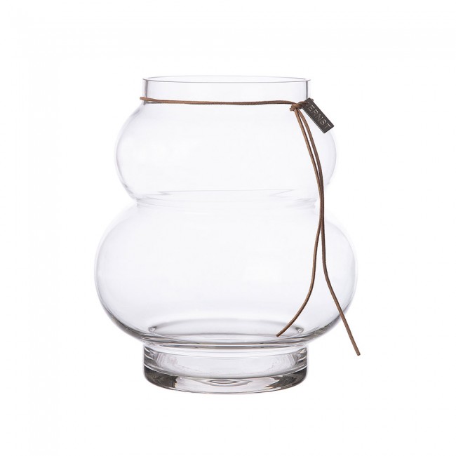 에른스트 Curvy 글라스 화병 꽃병 Clear 21.5x12 cm ERNST Curvy Glass Vase Clear  21.5x12 cm 01076