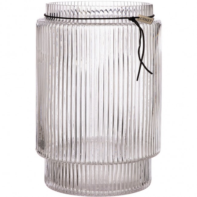 에른스트 글라스 화병 꽃병 / 캔들홀더 With Fluted Structure H28 cm ERNST Glass Vase / Candle Holder With Fluted Structure H28 cm 01048