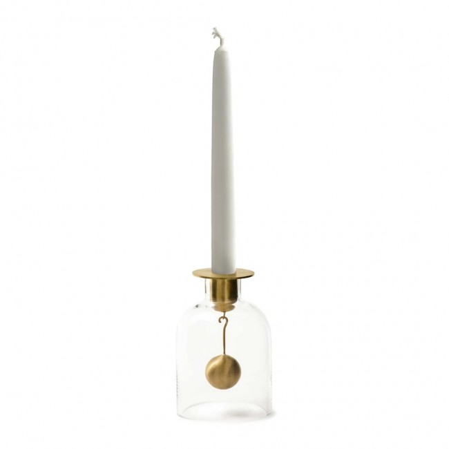 클롱 Bell Candle stick 글라스/브라스 Klong Bell Candle stick  Glass/Brass 00649