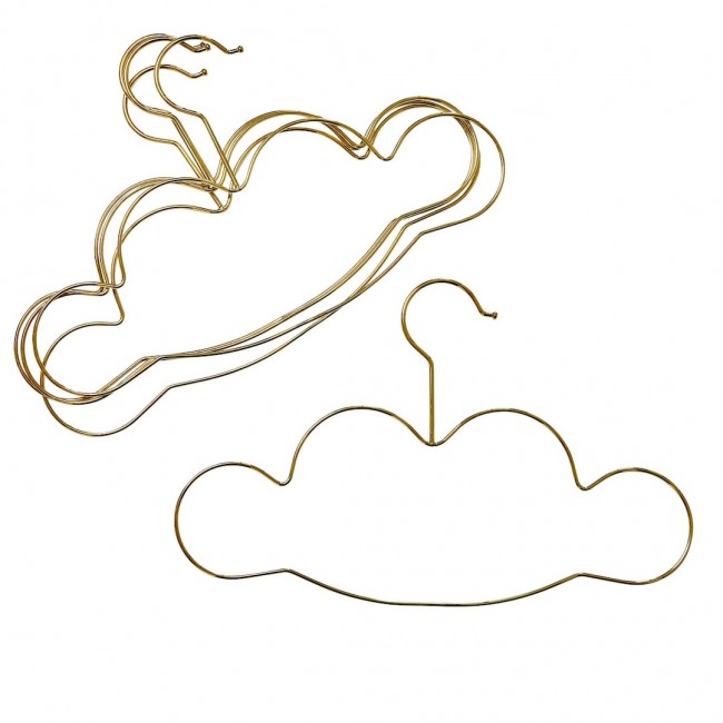 라이스 Cloud 행거S for Kids 5-pack 골드 RICE Cloud Hangers for Kids 5-pack  Gold 00397
