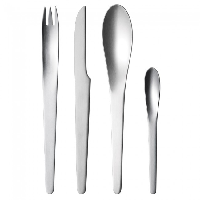 조지젠슨 아르네야콥센 커트러리 세트 of 16 Matt Georg Jensen Arne Jacobsen Cutlery Set of 16  Matt 04278