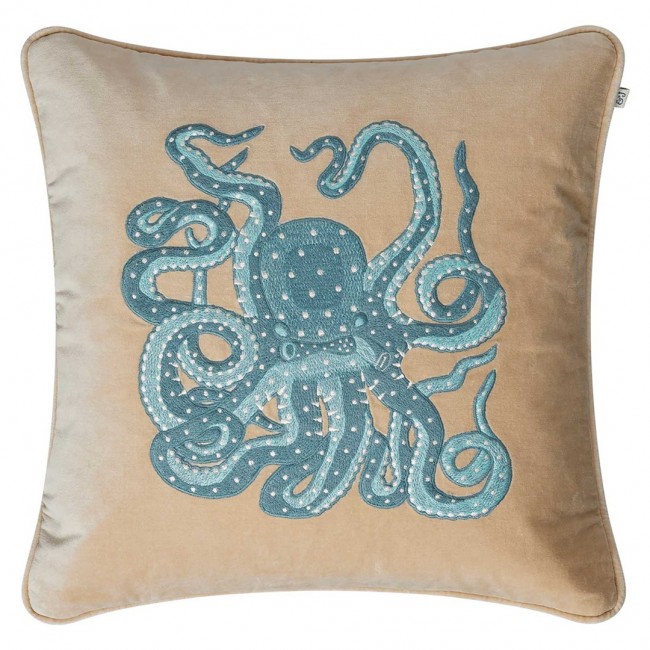 샤트왈앤욘손 OCT오푸스 쿠션 커버 50x50 cm Heaven 블루 Chhatwal & Jonsson Octopus Cushion Cover 50x50 cm  Heaven Blue 02915