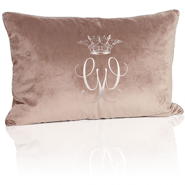 카롤리나 귀닝 Royal 벨벳 쿠션 커버 40x60 cm Beige/Grey Carolina Gynning Royal Velvet Cushion Cover 40x60 cm  Beige/Grey 02782
