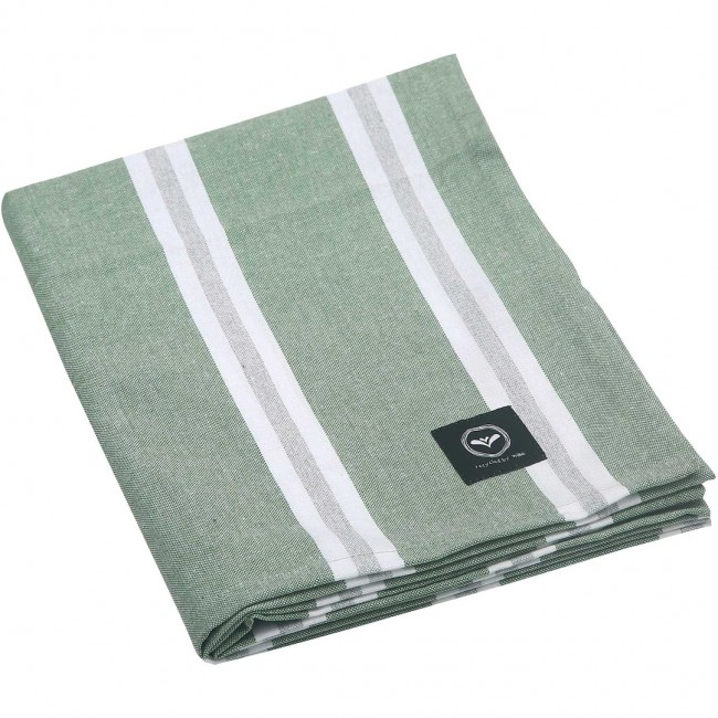 리사이클드 바이 윌 Svea 테이블 Cloth Treated 90x90 cm 그린 / 화이트 / Grey Recycled by Wille Svea Table Cloth Treated 90x90 cm  Green / White / Grey 02620