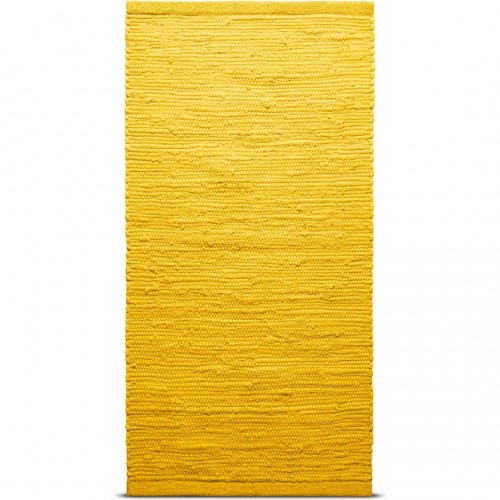 러그 솔리드 코튼 러그 Raincoat 옐로우 65x135 cm Rug Solid Cotton Rug Raincoat Yellow  65x135 cm 02460