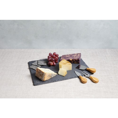 키친 크래프트 Artes Cheese Board & 칼 Set Slate Kitchen Craft Artesà Cheese Board & Knife Set  Slate 01983