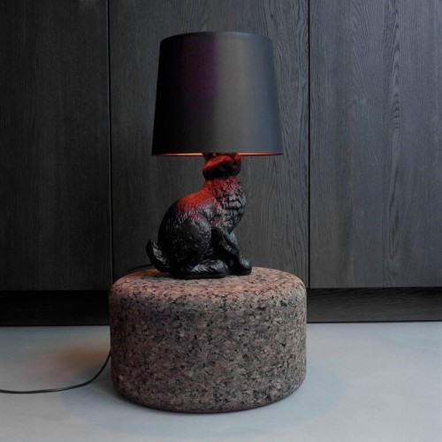 모오이 래빗 램프 BASE+램프갓 블랙 Moooi Rabbit lamp Base+lampshade Black 03260