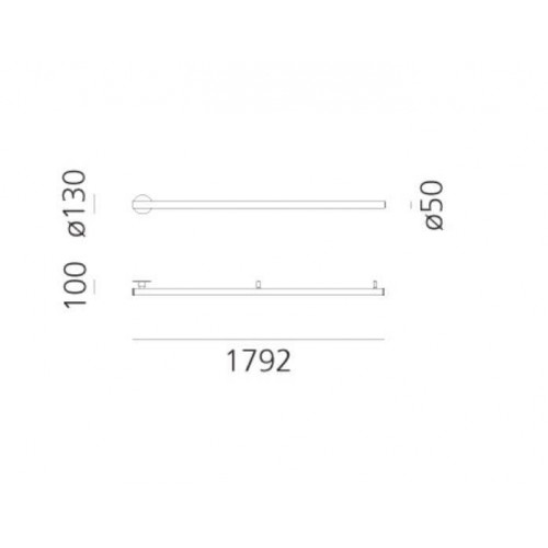 아르떼미데 알파벳 오브 라이트 리니어 120 화이트 Artemide Alphabet of Light Linear 120 White 01091