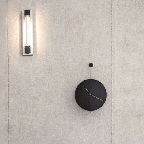 펌리빙 - Trace 벽시계 블랙 / 브라스 Ferm living - Trace wall clock  black / brass 13430