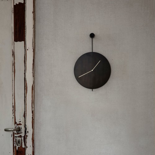 펌리빙 - Trace 벽시계 블랙 / 브라스 Ferm living - Trace wall clock  black / brass 13430
