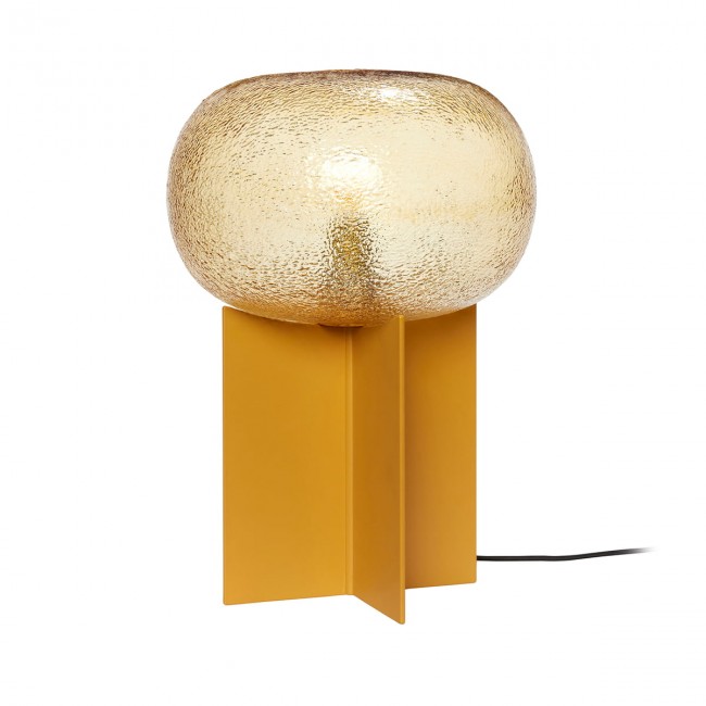힙쉬 - 글라스 테이블 lamp amber Huebsch Interior - Glass table lamp  amber 12069