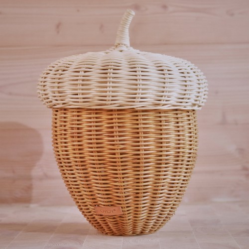 오이오이 - 에이콘 Storage basket Ø 34 x H 37 cm 네츄럴 OYOY - Acorn Storage basket  Ø 34 x H 37 cm  natural 08757