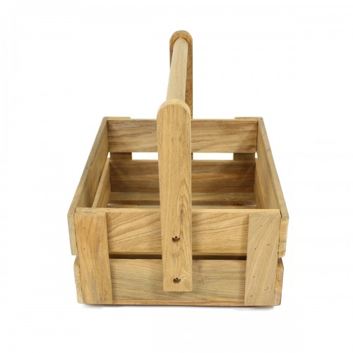 피암 - Box with handle rustic teak Fiam - Box with handle  rustic teak 08641
