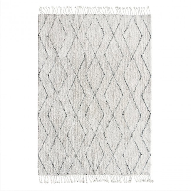 에이치케이리빙 - Berber carpet 140 x 200 cm 화이트 / 블랙 HKliving - Berber carpet  140 x 200 cm  white / black 05415
