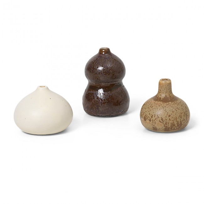 펌리빙 - Komo Mini 화병 꽃병 멀티컬러ED (set of 3) Ferm Living ferm Living - Komo Mini vases  multicolored (set of 3) 04912