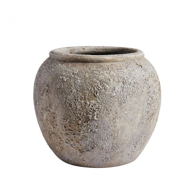 뭅스 - 루나 볼 테라코타 h 25 Ø 29 cm gray Muubs - Luna Bowl  terracotta  h 25  Ø 29 cm  gray 04896