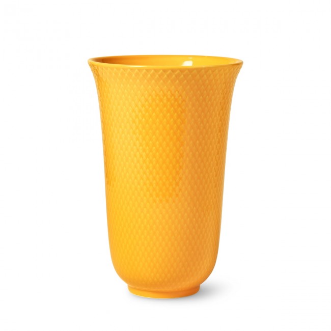 링비 포슬린 - Rhombe Color 화병 꽃병 옐로우 Lyngby PORCELAIN - Rhombe Color Vase  yellow 04798