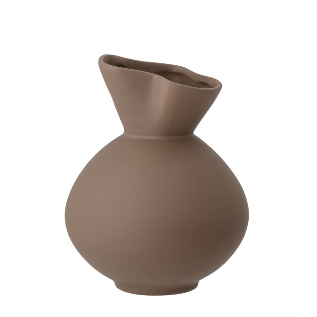 블루밍빌 - Nica 화병 꽃병 H 20 cm 브라운 Bloomingville - Nica Vase  H 20 cm  brown 04748