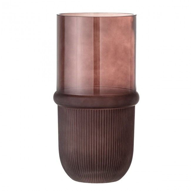 블루밍빌 - Belise 글라스 화병 꽃병 H 18 5 cm 네츄럴 Bloomingville - Belise Glass vase  H 18 5 cm  natural 04722