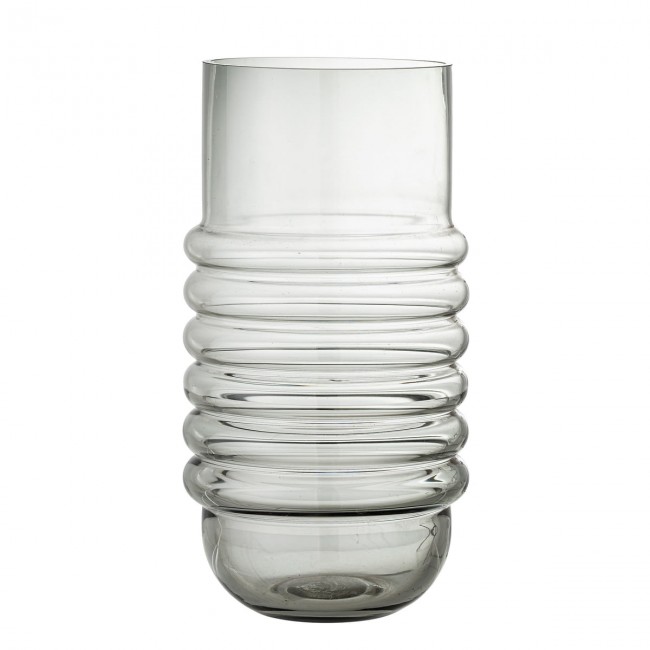 블루밍빌 - Belma 글라스 화병 꽃병 H 30 cm grey Bloomingville - Belma Glass vase  H 30 cm  grey 04629