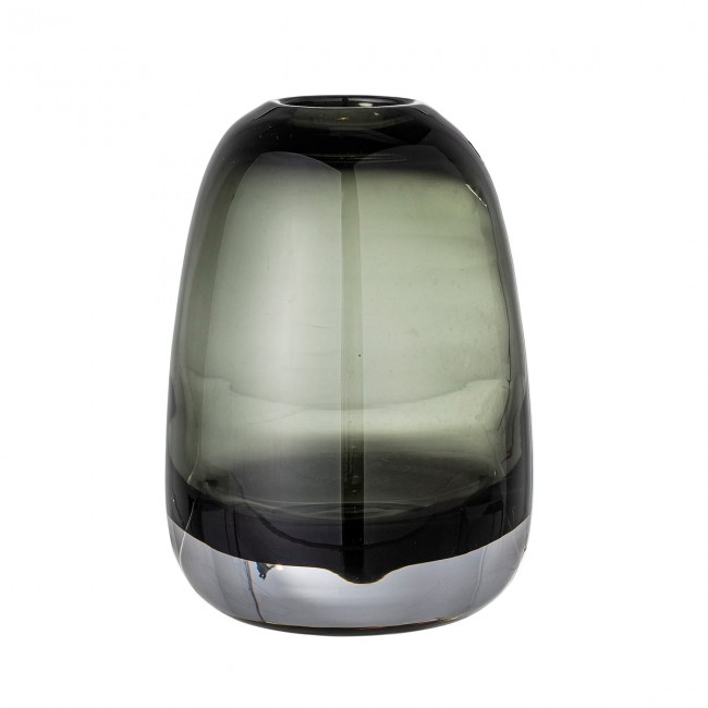 블루밍빌 - Adjo 글라스 화병 꽃병 h 17 5 cm grey Bloomingville - Adjo Glass vase  h 17 5 cm  grey 04425
