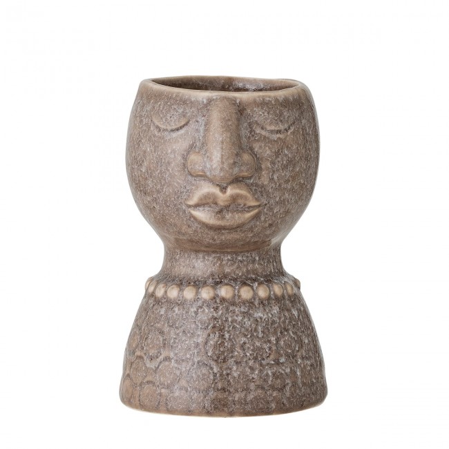 블루밍빌 - Magdi 화병 꽃병 h 14 cm GREY-브라운 Bloomingville - Magdi Vase  h 14 cm  grey-brown 04355