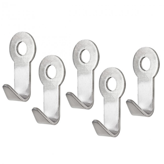 쉔버크 - 코트걸이 코트훅S for Dots 브러쉬드 스테인리스 스틸 set of 5 Schoenbuch - Coat hooks for Dots  brushed stainless steel  set of 5 03020
