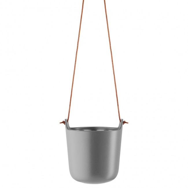 에바솔로 Self WATE링 Pot With 레더 스트링 Nor_dic Grey Eva Solo Self Watering Pot With Leather String  Nordic Grey 06422