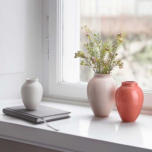 크납스트럽 세라믹 화병 꽃병 3 Pcs 화이트/핑크 Knabstrup Keramik Vase 3 Pcs  White/Pink 06407