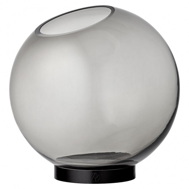 에이와이티엠 Globe 화병 꽃병 21 cm 블랙/블랙 AYTM Globe Vase Ø21 cm  Black/Black 06384