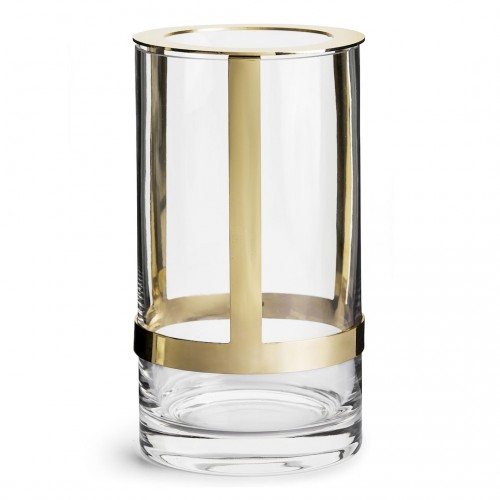 사가폼 Hold 화병 꽃병 15cm 글라스/골드 Sagaform Hold Vase 15cm  Glass/Gold 06379
