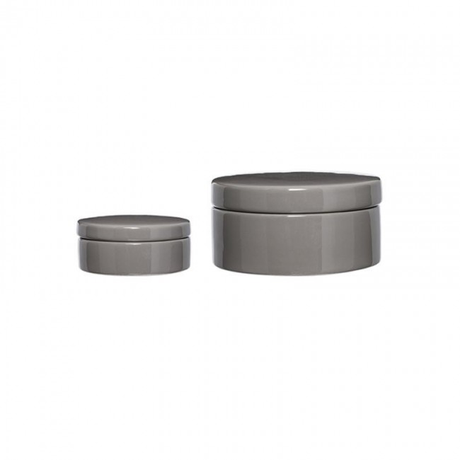 블루밍빌 Jar Grey 볼 with lid Set of 2 258959 Bloomingville Jar Grey Bowl with lid Set of 2 258959 21862