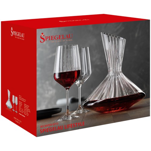 스피겔라우 Lifestyle Wine 카라페 With Two Red 레드 와인잔 Spiegelau Lifestyle Wine Carafe With Two Red Wine Glasses 05880