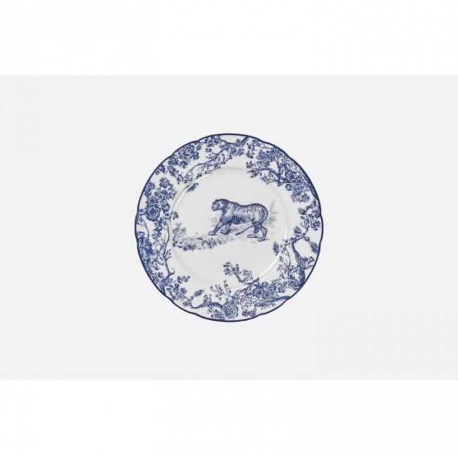 디올 TOILE DE JOUY TIGER 디저트접시 IN 블루 DIOR TOILE DE JOUY TIGER DESSERT PLATE IN BLUE 00004