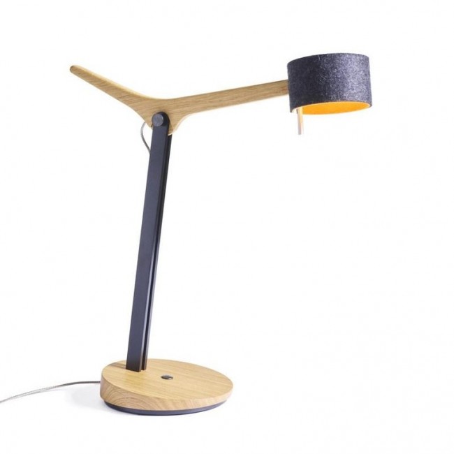 도무스 Frits 데스크 램프 with dimmer 월넛 / 그래파이트 Domus Frits desk lamp with dimmer Walnut / Graphite 32469