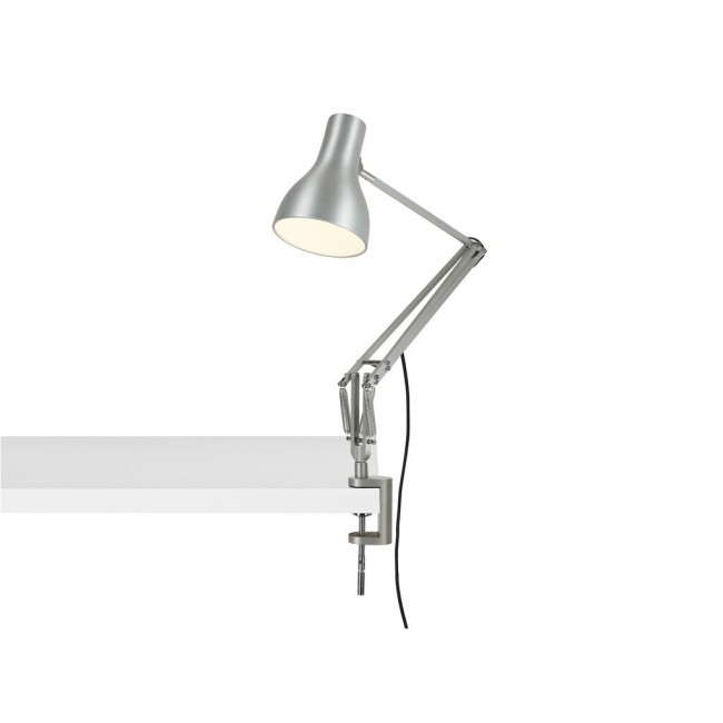 앵글포이즈 타입 75 램프 위드 데스크 클램프 실버 Anglepoise Type 75 Lamp with Desk Clamp Silver 32381