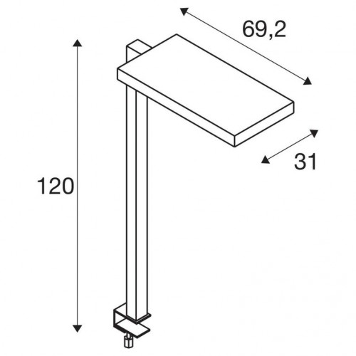에스엘브이 Worklight 테이블조명/책상조명 (센서 버전) and dimmer 블랙 SLV Worklight table lamp with sensor and dimmer Black 32349