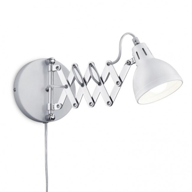 리얼리티 Scissor 벽등 벽조명 with cor_d switch 매트 화이트 Reality Scissor wall lamp with cord switch Matted white 28459