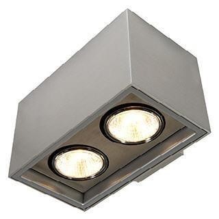 PSM Lighting Betaplus 더블 fixed surface mounted 벽등/벽조명 Matted grey 00XDE