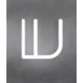 아르떼미데 Alphabet of Light Uppercase W 화이트 Artemide Alphabet of Light Uppercase W White 26122