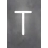 아르떼미데 Alphabet of Light Uppercase T + Wall support 화이트 Artemide Alphabet of Light Uppercase T + Wall support White 26111