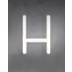 아르떼미데 Alphabet of Light Uppercase H + Wall support 화이트 Artemide Alphabet of Light Uppercase H + Wall support White 25074