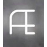 아르떼미데 Alphabet of Light Uppercase AE 화이트 Artemide Alphabet of Light Uppercase AE White 25045