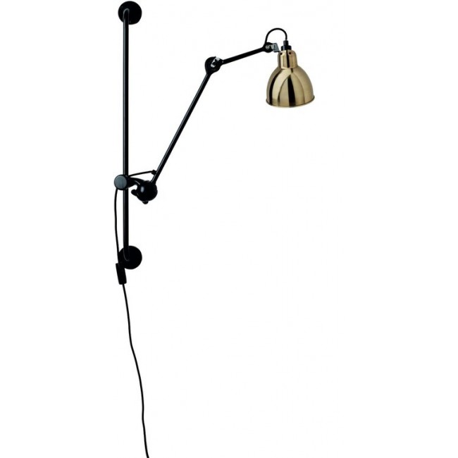 DCW 에디션 램프 그라스 210 Round 블랙 / 브라스 DCW EDITIONS Lampe Gras 210 Round Black / Brass 24368