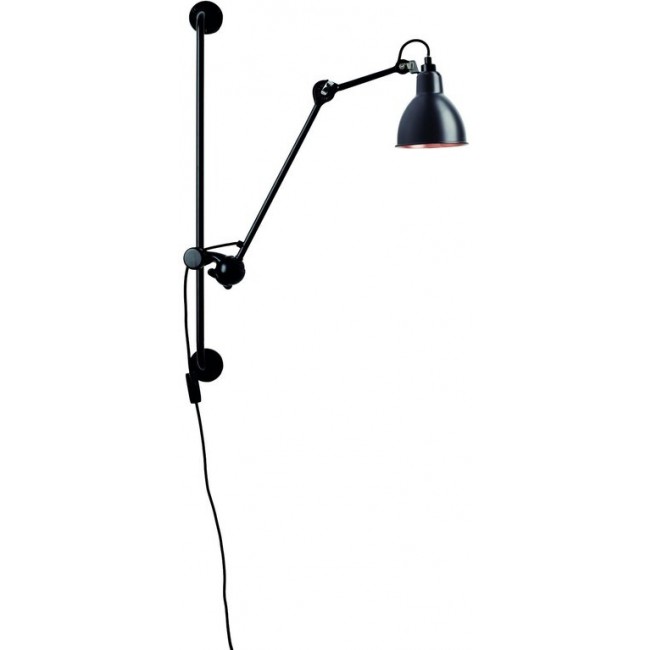 DCW 에디션 램프 그라스 210 Round 블랙 / 블랙 / 코퍼 DCW EDITIONS Lampe Gras 210 Round Black / Black / Copper 24365